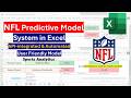 How to Build NFL Prediction Model in Excel (API-Integrated) | Custom Build Available