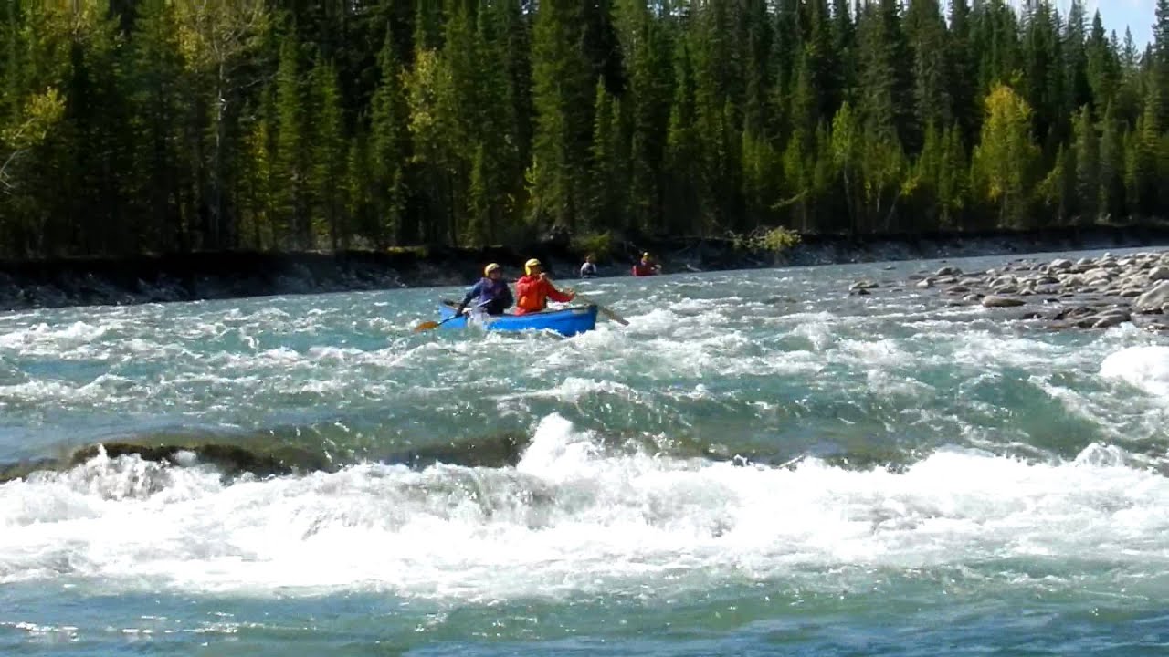 Double Ledge Many canoes Red Deer River YouTube