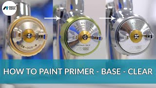 How to Paint Primer Base and Clear - Three stage application