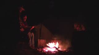Real Campfire Singalong in Montana Mountains