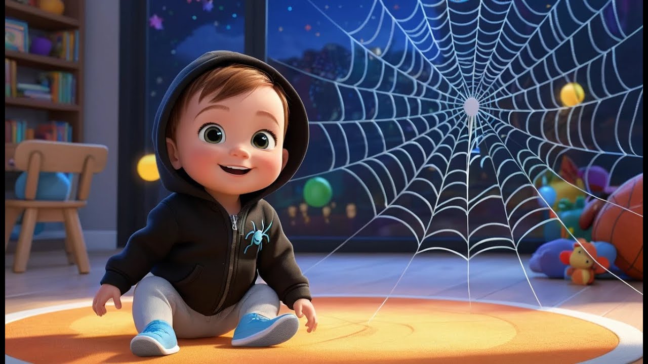 Spider Web Learning Song | Fun Animal Rhyme & Educational Song for Kids | English