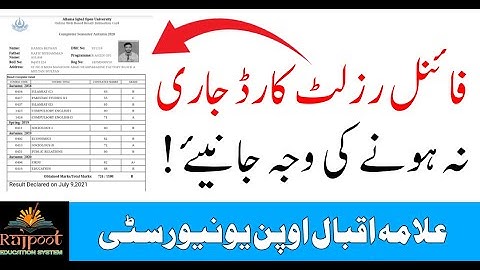 AIOU Provisional Certificate Not Issue || AIOU RESULT CARD INCOMPLETE || AIOU PC Not show on Website