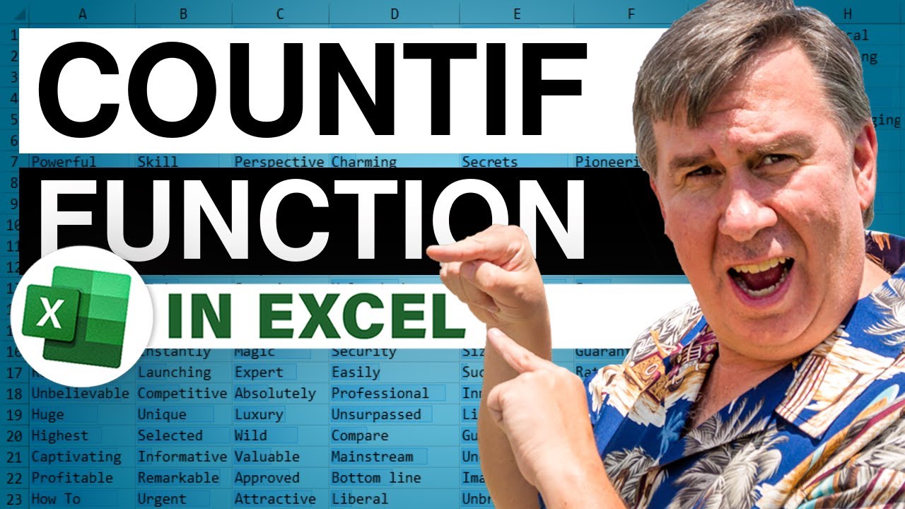 How to Use COUNTIF in Excel for Variable Upper Limit - YouTube