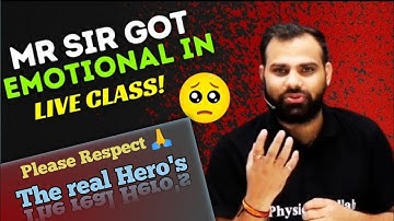mr sir emotional 🥺 in live class✍️।। physics wallah।। solution wallah।। @Solutionwallahh