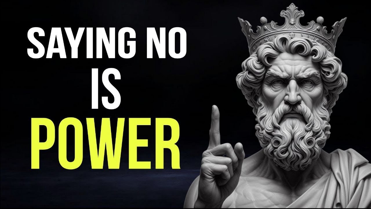 The Art of Saying No | Stoicism - YouTube