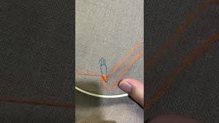 How To Embroider A Carrot easy embroidery stitches pattern #embroidery #sewing #lifehacks #stitches