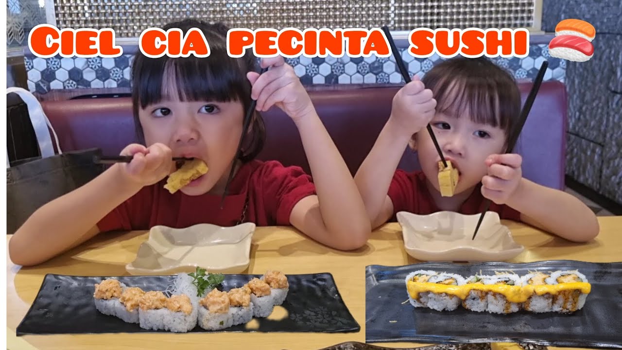 CIEL CIA MAKAN BARENG DI SUSHI TEI || PECINTA SUSHI