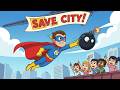Superhero Kids Save the City 🦸‍♂️🌆 | Fun Rescue Song for Kids | Hamu Happy Kids