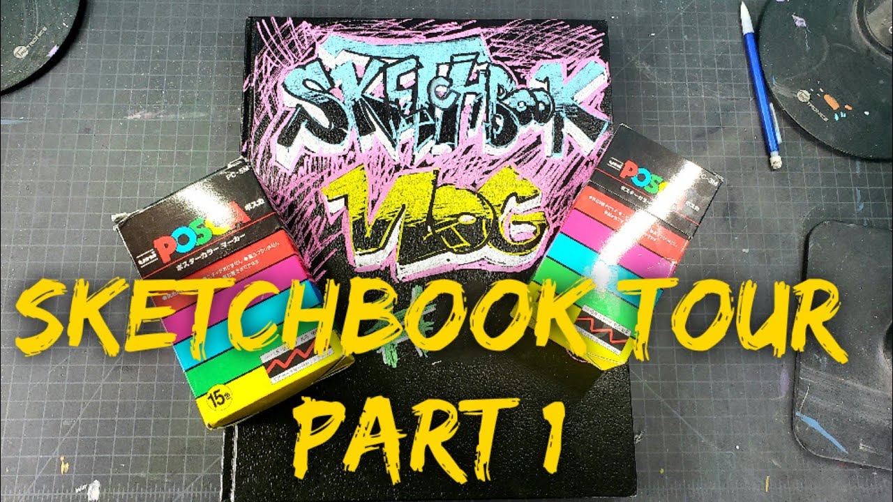 Sketchbook Walkthrough - Sketchbook Tour Part 1 | Sketchbook Vlog #033 ...