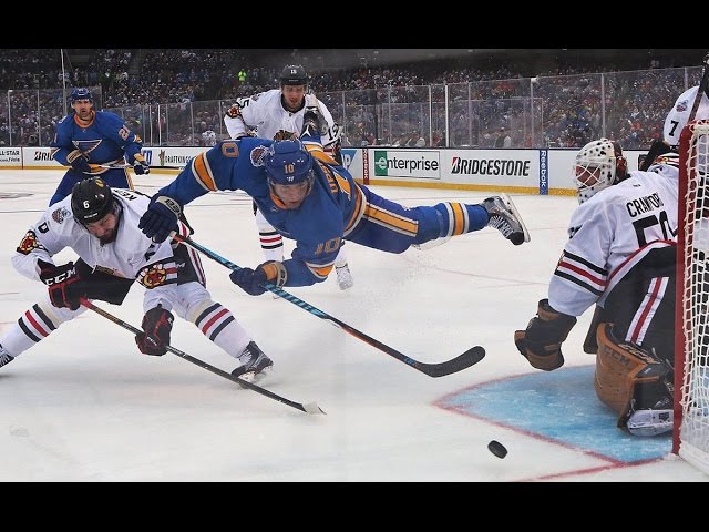 NHL on NBC: 'Hawks, Blues do battle in Winter Classic at Busch