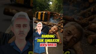 A truck loaded with wood overturned on a bend #truck #crash #viral A truck loaded with wood overturned on a bend #truck #crash #viral