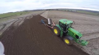 ploughing 2016 - john deere 6215R DJI phantom 2 footage