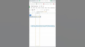 How to get auto serial number in google sheet|Sequence function in Google sheet|Auto Serial Number