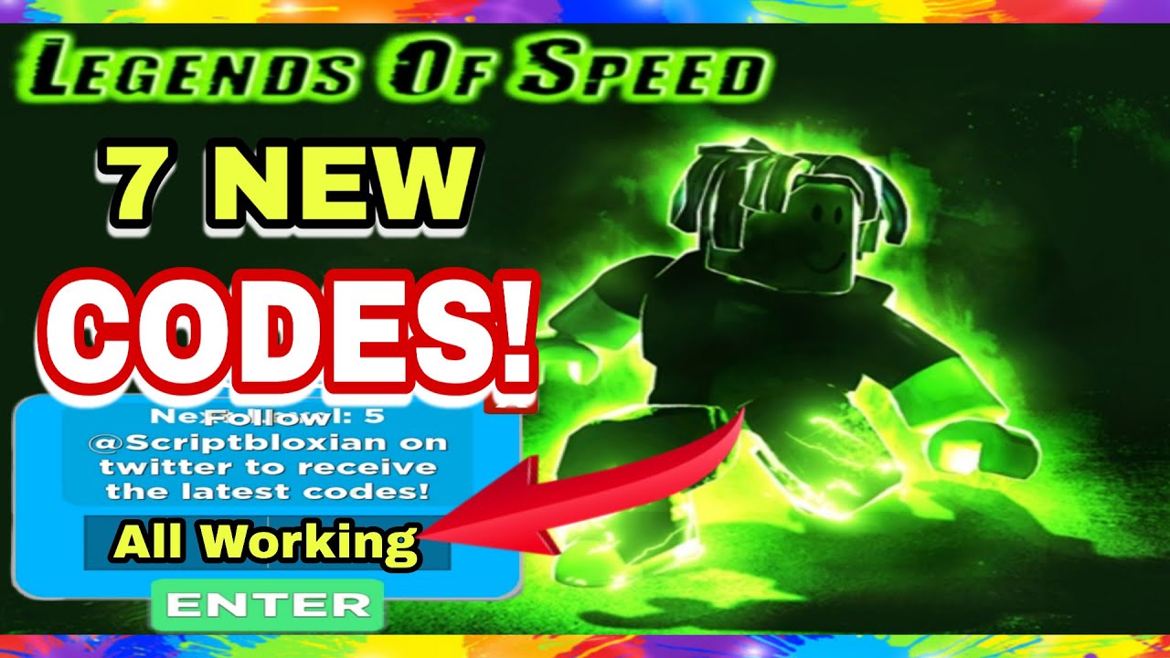 ALL 7 NEW LEGENDS OF SPEED SIMULATOR CODES New June Updates ROBLOX YouTube