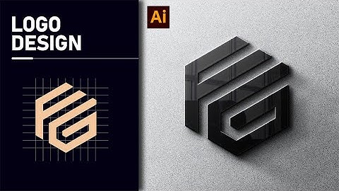 FG Modern Polygon Logo Design Illustrator / How To Use a logo grid for Adobe Illustrator Tutorials