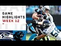 Seahawks vs. Panthers Week 12 Highlights | NFL 2018