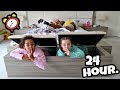 I SPENT THE NIGHT IN MY PARENTS BEDROOM!! 24 Hour Challenge