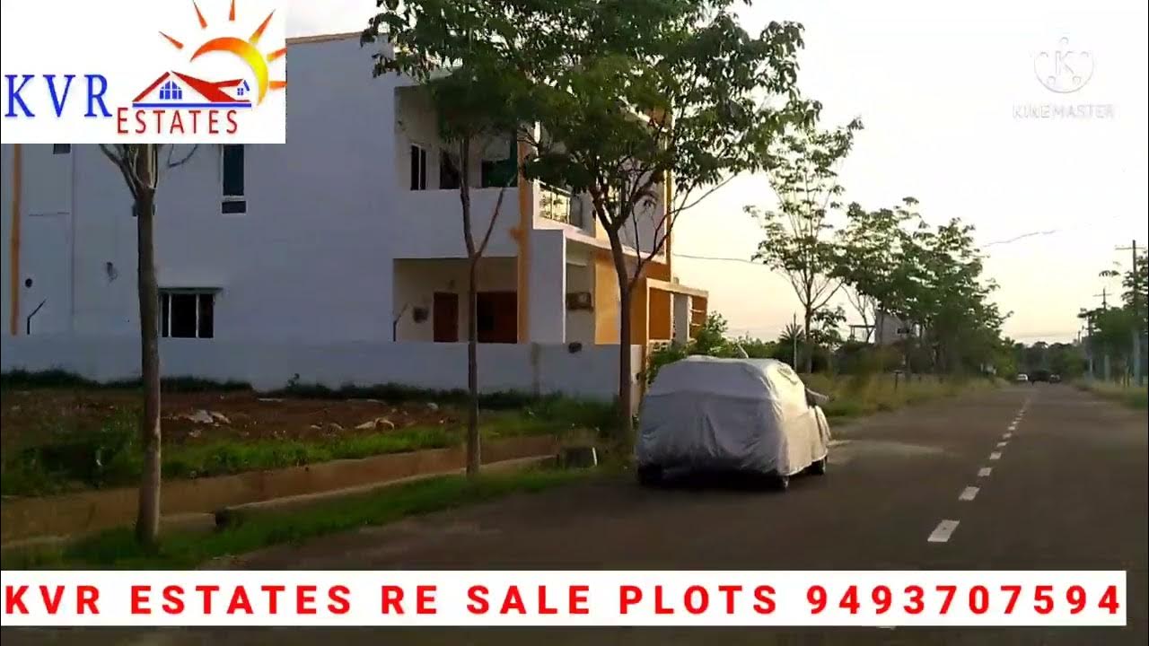 KVR ESTATES mega gated community RE SALE PLOTS vizianagaram chelluru