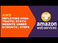 Part 1- Deploying High-Traffic Static Website on AWS for Under $1/month | Steps