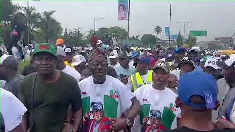 MC Oluomo leads 5million Man March For Tinubu In Lagos 9/10/2022