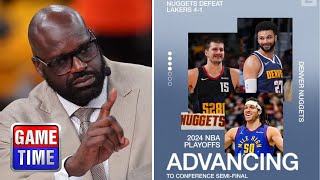 NBA Gametime reacts to Lakers season ends in Denver after Nuggets hold on to 108-106 victory in GM 5