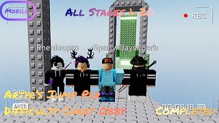 Artyrs Jump Per Difficulty Chart Obby All Stages 1-20 Completed