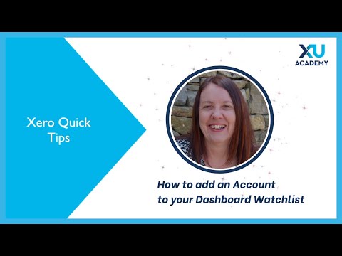 How to keep track of an account on your Xero Dashboard