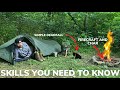 Solo Overnight Bushcraft Skills Testing The Snugpack Ionosphere and Stuffed Bacon and Cheese Biscuit