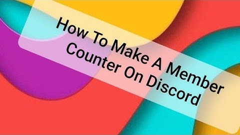 *How To Make A Member Counter In Your Discord Server* Using (ServerStatus) Discord Bot