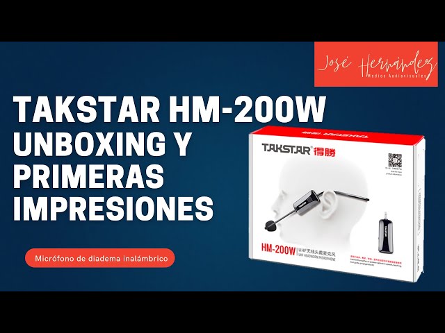 MICROFONO TAKSTAR HM 200 UHF DIADEMA INALAMBRICA — Miche - Tiendas Musicales