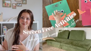 5 SCREEN-FREE ACTIVITIES | What our preschooler uses most during a screen detox by Jillian Lewis 53 views 8 months ago 5 minutes, 14 seconds