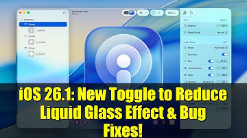iOS 26.1: New Toggle to Reduce Liquid Glass Effect & Bug Fixes!
