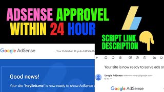 Get Google AdSense Approved  in 24-Hour GUARANTEED On Blogger