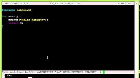 Hello World using C on Raspberry Pi