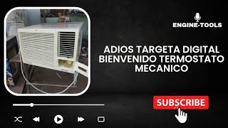 DE DIGITAL A ANALOGO// eliminamos la tarjeta electrónica y pusimos termostato mecánico y un apagador