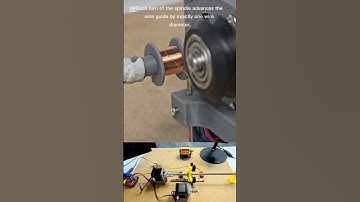 3D printed solenoid coil winder. #fypシ  #fyp #3d #3DPrinting #electronics #engineering #mechanic