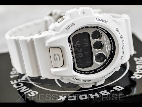 Casio GSHOCK DW6900NB-7 REVIEW | How To Set Time | LIGHT DISPLAY