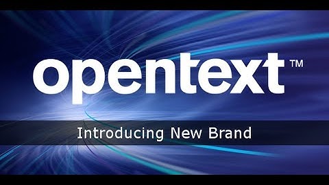 OpenText™ | Enterprise World 2017 - Introducing New Brand