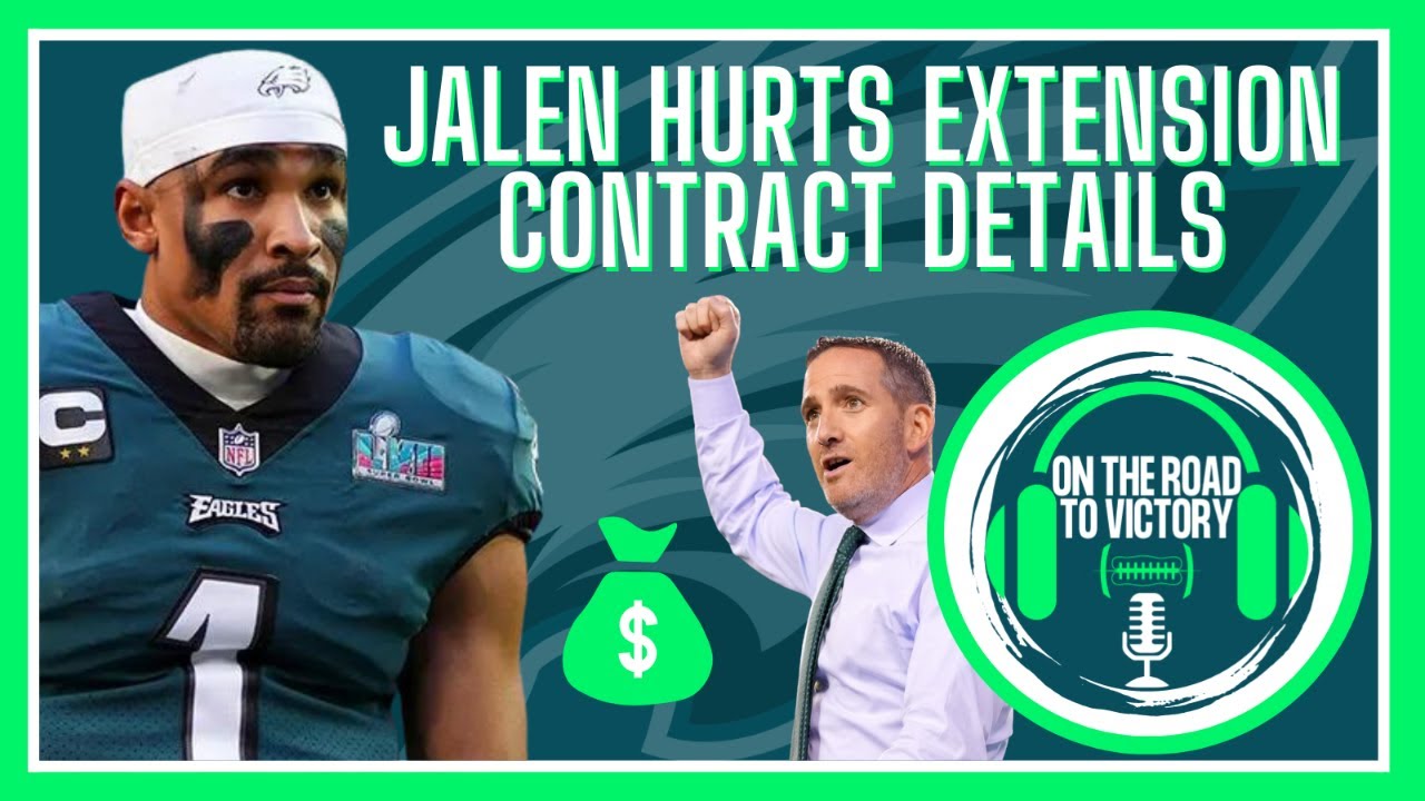 Jalen Hurts Contract Details Salary Cap Hit Eagles Estimated Cap Space YouTube
