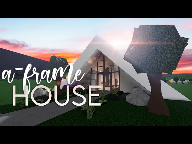 Bloxburg A Frame House 50k House Build Youtube - 50haunted mansion50 wave5 ride roblox