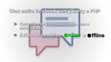 Chat - Aplicando correções e mostrando usuários online e offline