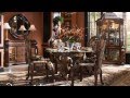 Oppulente Sienna Spice Round Dining Room Collection From Aico Furniture