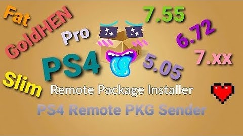 PS4 7.55 HENGold + PKG Installer & Sender