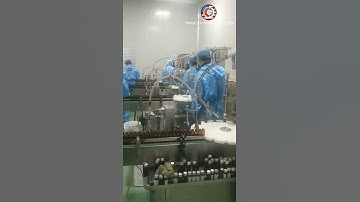 Health care oral liquid glass bottle liquid filling rotary ROPP sealing machine customized packing l