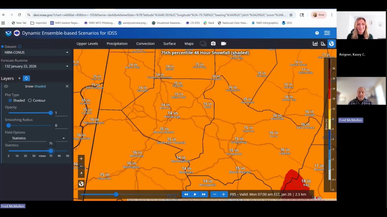 Winter Storm Watch Weather Briefing 10 am Thursday January 22, 2026 ...