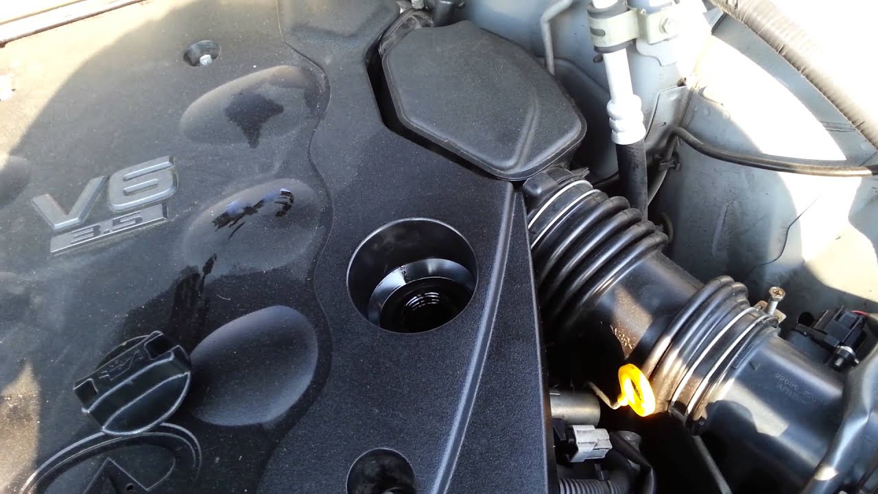 vq35de crankcase smoke YouTube