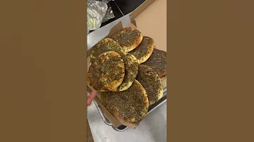 Yummy Manakish Zaatar Pita Food Pizza Smallbusiness Shorts Viral 