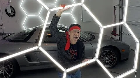 FULL ASSEMBLY Start-to-Finish!!! HYPERLITE DIY Hexagonal Lights!  Hexagon Garage Lights!