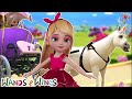 Ruedas del carro | Paseo en carruaje de princesa | Videos de Princesas para niños - Varitas y Alas