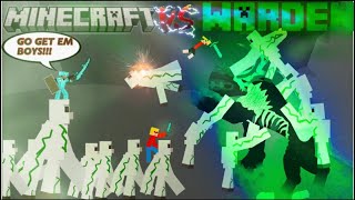 IRON ARMY VS THE WARDEN MINECRAFT FINAL BATTLE!